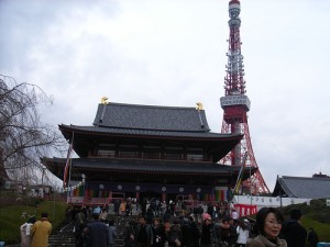 お寺と東京タワー